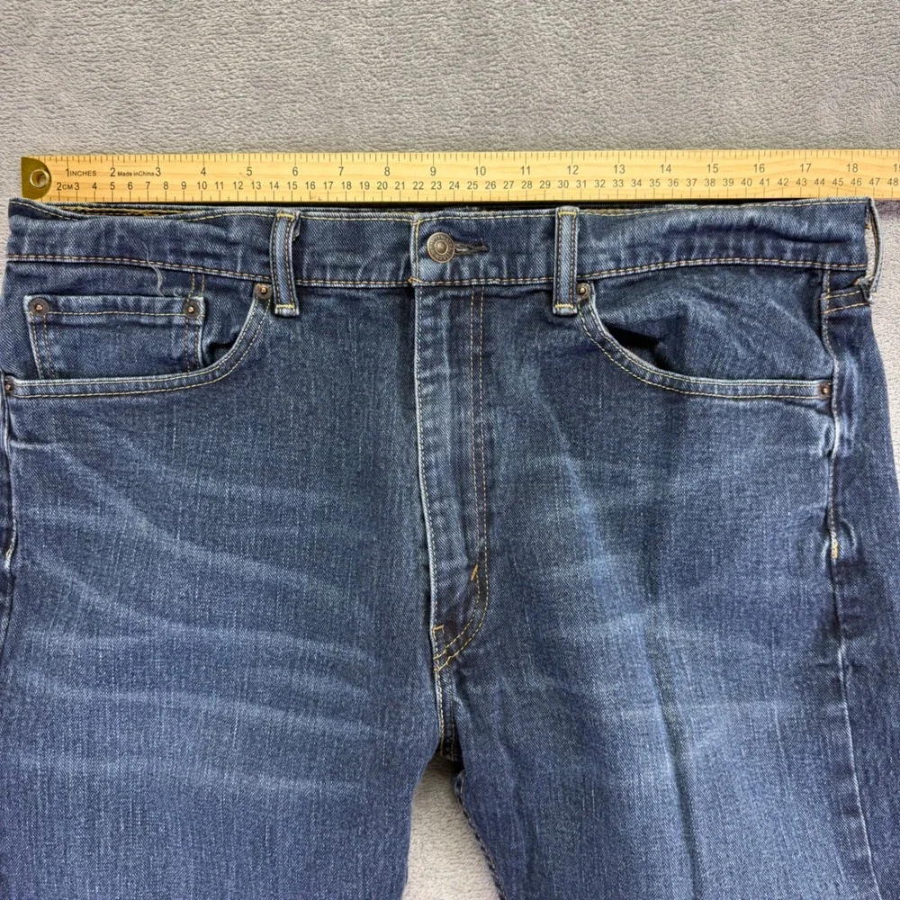 Levi Strauss 505 Mens Jeans‎ Dark Wash Straight Fit Size 38x30